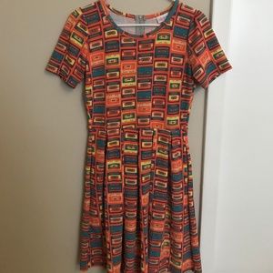 LuLaRoe Amelia - Retro Pattern